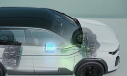 Schéma illustrant le fonctionnement d'un véhicule hybride (micro-hybridation)