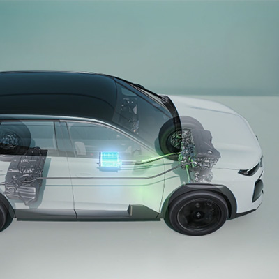 Schéma illustrant le fonctionnement d'un véhicule hybride (micro-hybridation)